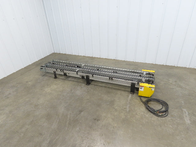 NKE CSB89A-PS-MD-130-2160-36-90W-3 Plastic Chain Conveyor 2-Row Double 220V 3PH