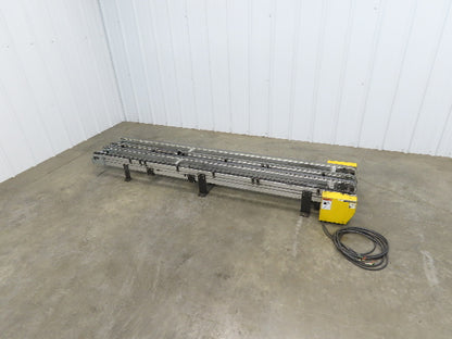 NKE CSB89A-PS-MD-130-2160-36-90W-3 Plastic Chain Conveyor 2-Row Double 220V 3PH
