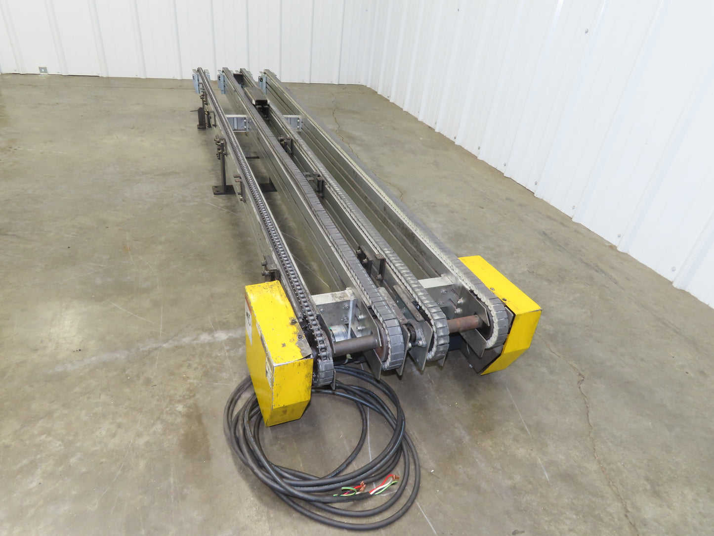 NKE CSB89A-PS-MD-130-2160-36-90W-3 Plastic Chain Conveyor 2-Row Double 220V 3PH
