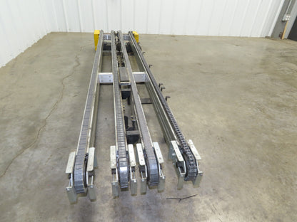 NKE CSB89A-PS-MD-130-2160-36-90W-3 Plastic Chain Conveyor 2-Row Double 220V 3PH