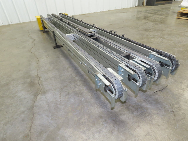 NKE CSB89A-PS-MD-130-2160-36-90W-3 Plastic Chain Conveyor 2-Row Double 220V 3PH