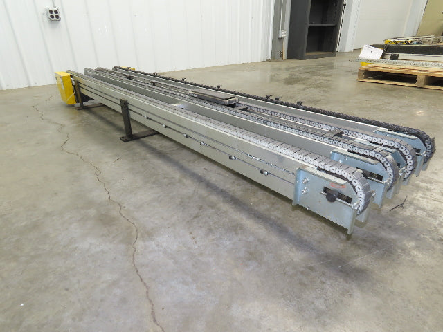 NKE CSB89A-PS-MD-130-2160-36-90W-3 Plastic Chain Conveyor 2-Row Double 220V 3PH