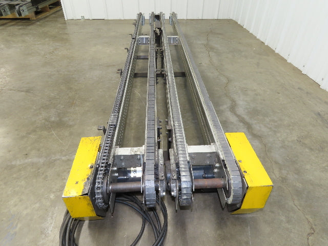 NKE CSB89A-PS-MD-130-2160-36-90W-3 Plastic Chain Conveyor 2-Row Double 220V 3PH