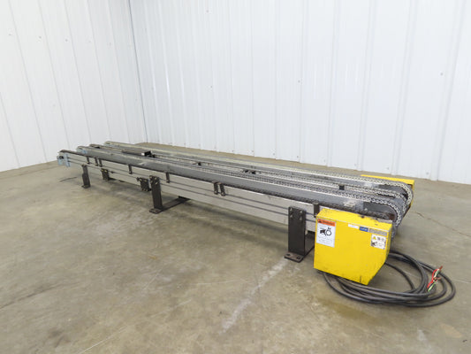 NKE CSB89A-PS-MD-130-2160-36-90W-3 Plastic Chain Conveyor 2-Row Double 220V 3PH