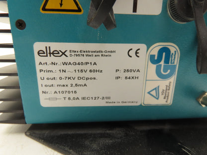 Eltex WAG40/P1A High Voltage Generator Power Supply 115V In 0-7kVDC 2.5mA Out
