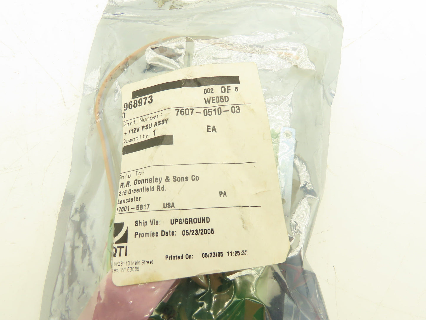 PressTech 7607-0510-03 7607-6540 Power Supply Circuit Board +/-12VDC