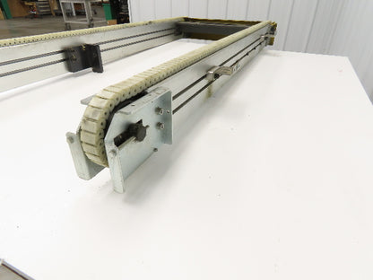 NKE CSB89A-PS-500-1255-180-90W-3 Plastic Chain Conveyor 2-Row 220V 3PH 20"x55"