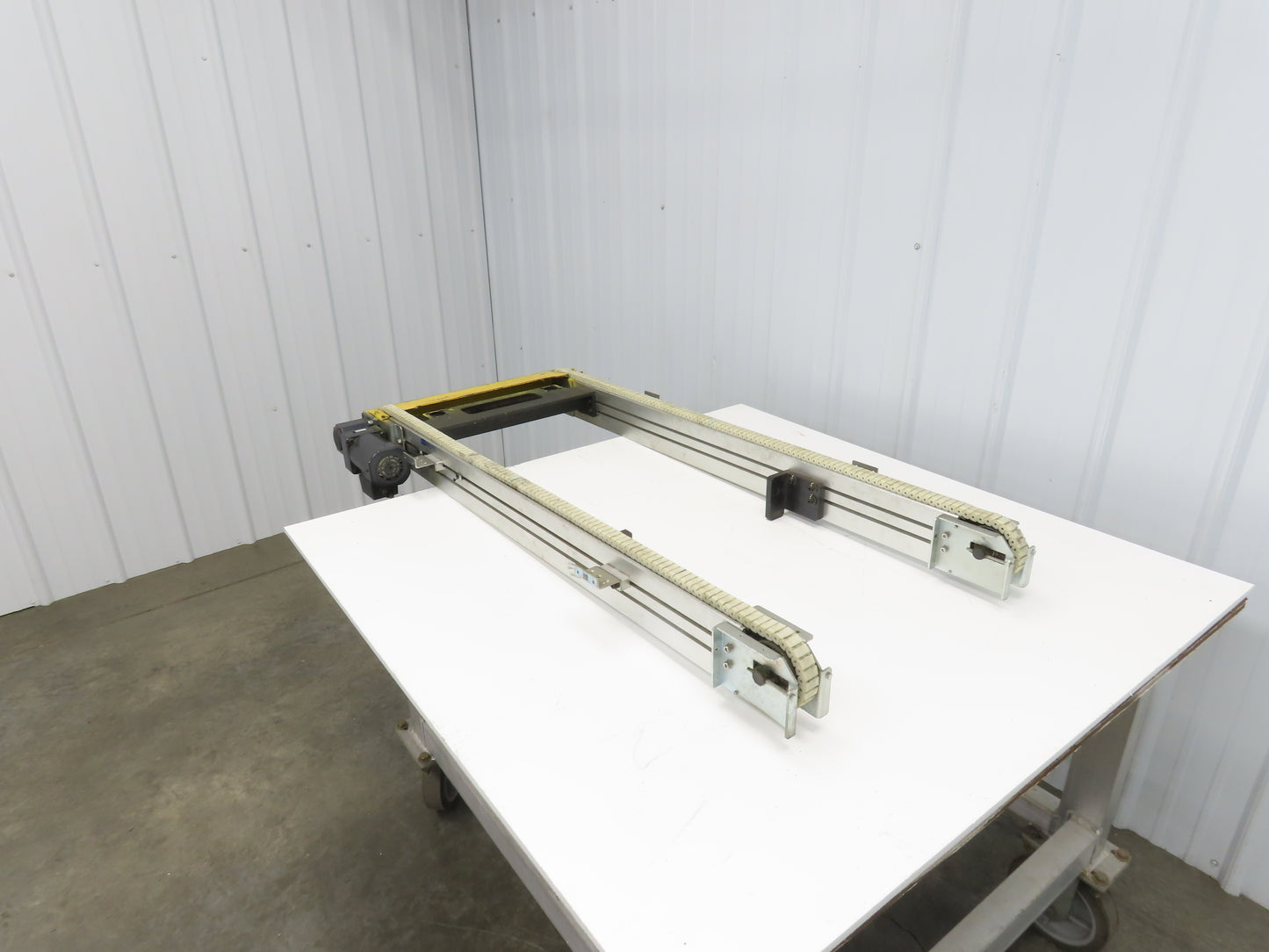 NKE CSB89A-PS-500-1255-180-90W-3 Plastic Chain Conveyor 2-Row 220V 3PH 20"x55"