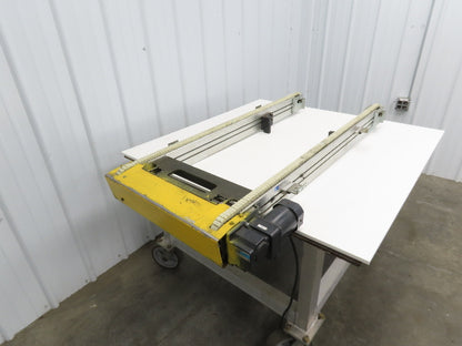 NKE CSB89A-PS-500-1255-180-90W-3 Plastic Chain Conveyor 2-Row 220V 3PH 20"x55"