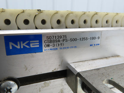 NKE CSB89A-PS-500-1255-180-90W-3 Plastic Chain Conveyor 2-Row 220V 3PH 20"x55"