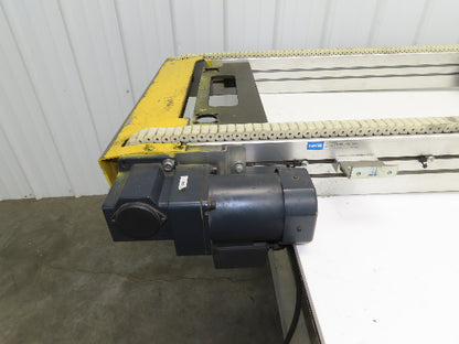 NKE CSB89A-PS-500-1255-180-90W-3 Plastic Chain Conveyor 2-Row 220V 3PH 20"x55"