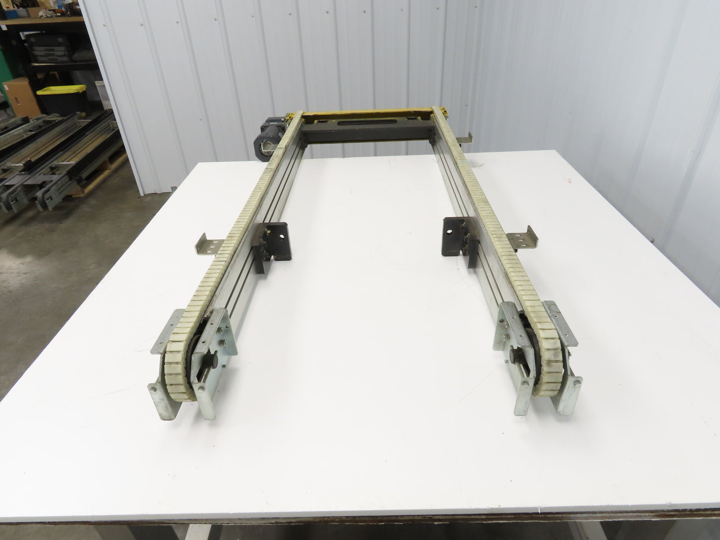 NKE CSB89A-PS-500-1255-180-90W-3 Plastic Chain Conveyor 2-Row 220V 3PH 20"x55"