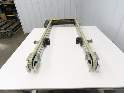 NKE CSB89A-PS-500-1255-180-90W-3 Plastic Chain Conveyor 2-Row 220V 3PH 20"x55"