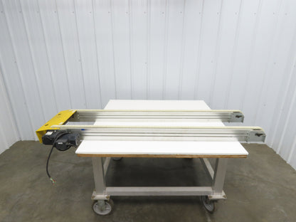 NKE CSB89A-PS-350-1600-100-90W-3 Plastic Chain Conveyor 2-Row 220V 3PH 15"x70"