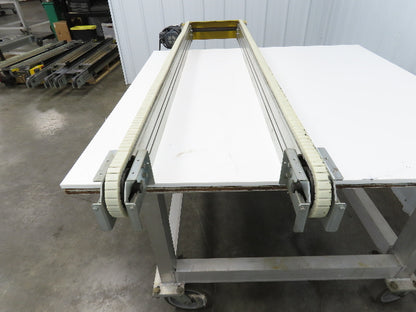 NKE CSB89A-PS-350-1600-100-90W-3 Plastic Chain Conveyor 2-Row 220V 3PH 15"x70"