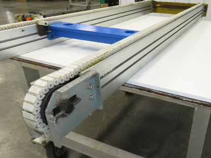 NKE CSB89A-PS-500-1740-180-90W-3 Plastic Chain Conveyor 2-Row 220V 3PH 20"x74"