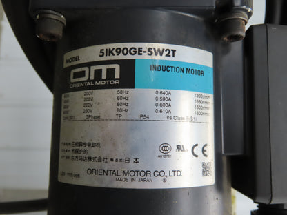 NKE CSB89A-PS-500-1740-180-90W-3 Plastic Chain Conveyor 2-Row 220V 3PH 20"x74"