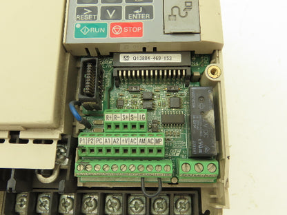 Yaskawa CIMR-VU4A0002JAA Variable Frequency Drive 3PH 0-480V 0-400Hz 1.8A Output