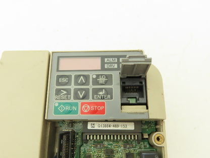 Yaskawa CIMR-VU4A0002JAA Variable Frequency Drive 3PH 0-480V 0-400Hz 1.8A Output