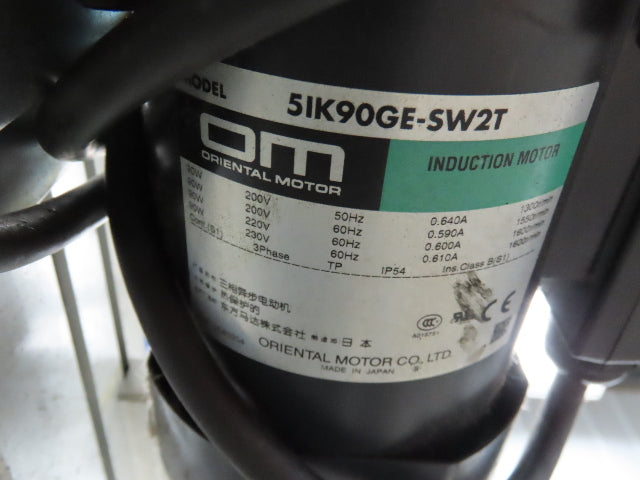 NKE CSB89A-PS-350-2500-100-90W-3 Plastic Chain Conveyor 2-Row 15"x103" 220V 3PH