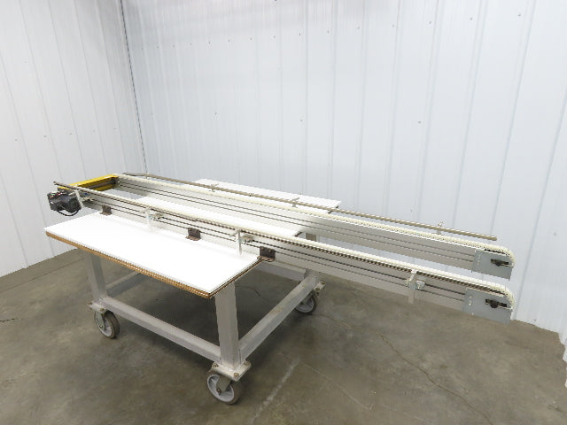 NKE CSB89A-PS-350-2500-100-90W-3 Plastic Chain Conveyor 2-Row 15"x103" 220V 3PH