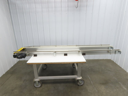 NKE CSB89A-PS-350-2500-100-90W-3 Plastic Chain Conveyor 2-Row 15"x103" 220V 3PH