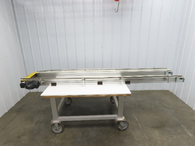 NKE CSB89A-PS-350-2500-100-90W-3 Plastic Chain Conveyor 2-Row 15"x103" 220V 3PH