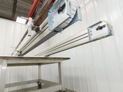 NKE CSB89A-PS-350-2500-100-90W-3 Plastic Chain Conveyor 2-Row 15"x103" 220V 3PH