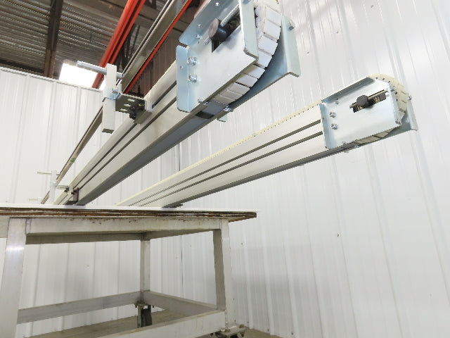 NKE CSB89A-PS-350-2500-100-90W-3 Plastic Chain Conveyor 2-Row 15"x103" 220V 3PH