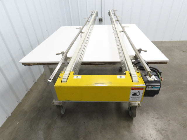 NKE CSB89A-PS-350-2500-100-90W-3 Plastic Chain Conveyor 2-Row 15"x103" 220V 3PH