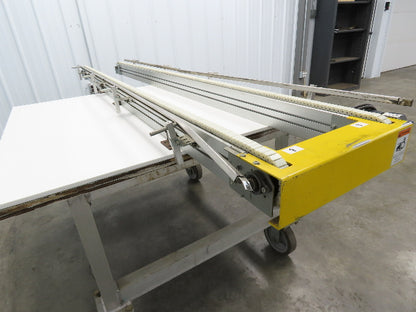 NKE CSB89A-PS-350-2500-100-90W-3 Plastic Chain Conveyor 2-Row 15"x103" 220V 3PH