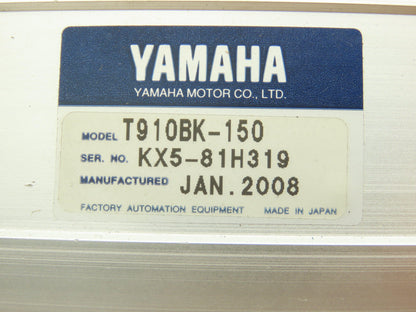 Yamaha T910BK-150 Servo Linear Actuator 150mm Travel Encoder Ballscrew