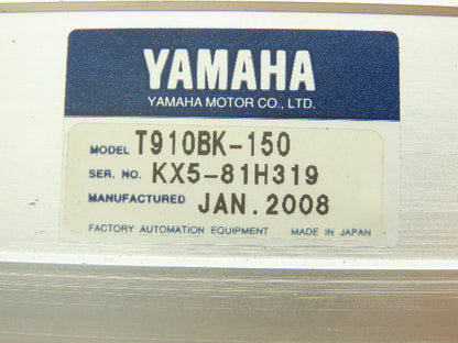 Yamaha T910BK-150 Servo Linear Actuator 150mm Travel Encoder Ballscrew