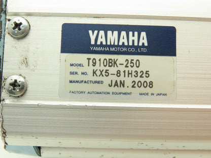 Yamaha T910BK-250 Servo Linear Actuator 250mm Travel Encoder Ballscrew