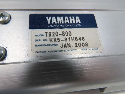 Yamaha T920-800 Robot Servo Linear Actuator 800mm Travel Encoder Ballscrew