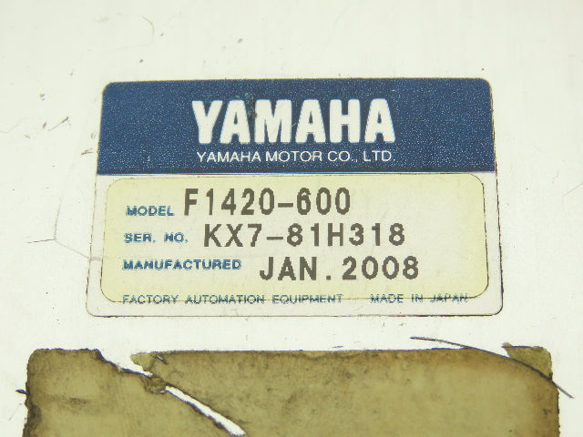 Yamaha F1420-600 Robot Servo Linear Actuator 600mm Travel Encoder Ballscrew