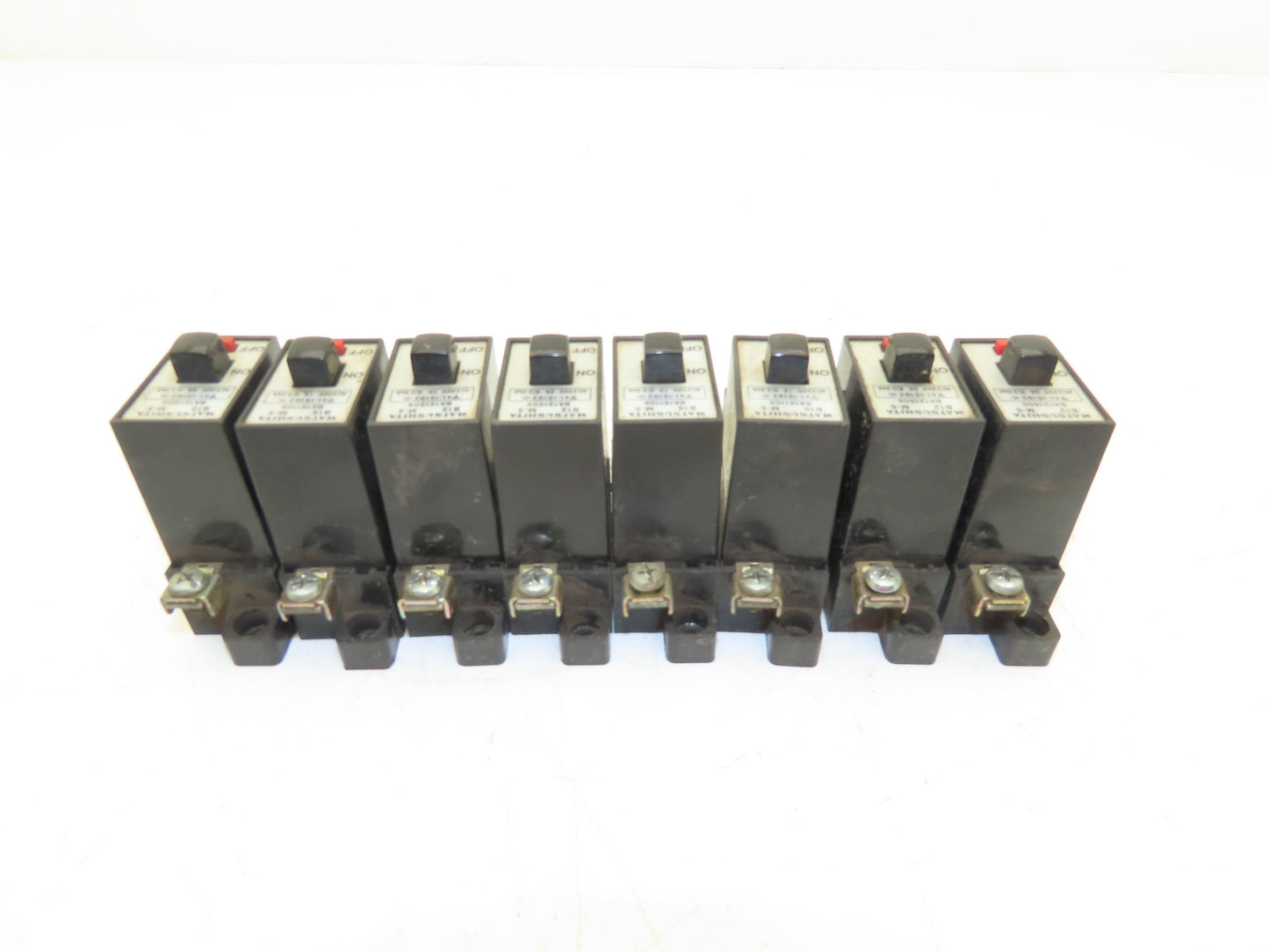 Matsushita 41-15192 B-12 M-5 Circuit Breakers 220VAC 1A 2A 5A Mixed Lot of 8