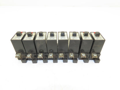 Matsushita 41-15192 B-12 M-5 Circuit Breakers 220VAC 1A 2A 5A Mixed Lot of 8