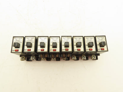Matsushita 41-15192 B-12 M-5 Circuit Breakers 220VAC 1A 2A 5A Mixed Lot of 8