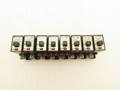 Matsushita 41-15192 B-12 M-5 Circuit Breakers 220VAC 1A 2A 5A Mixed Lot of 8