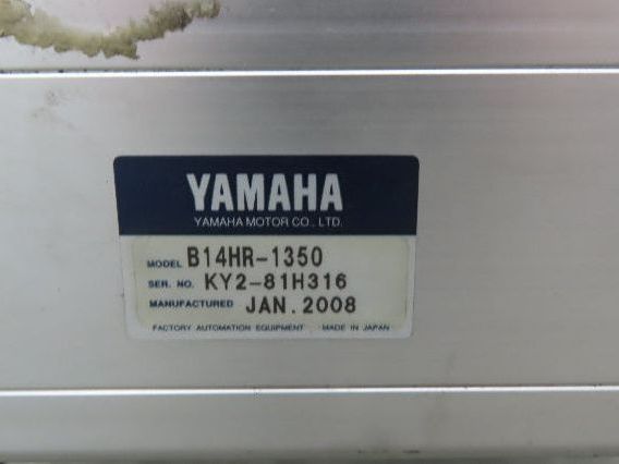 Yamaha B14HR-1350 Robot Servo Linear Actuator 1350mm Travel Encoder Belt