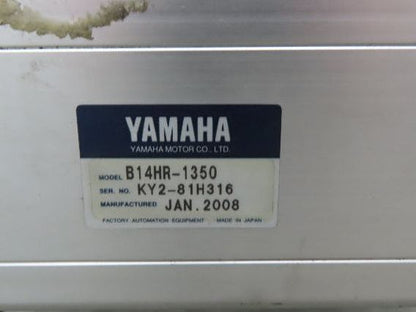 Yamaha B14HR-1350 Robot Servo Linear Actuator 1350mm Travel Encoder Belt