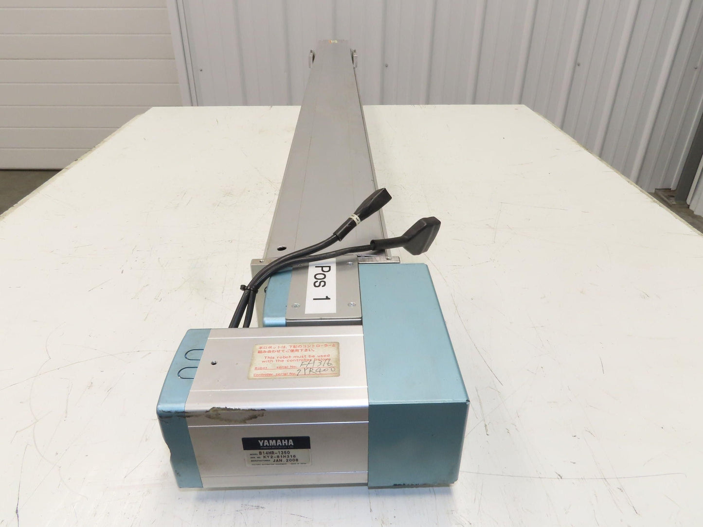 Yamaha B14HR-1350 Robot Servo Linear Actuator 1350mm Travel Encoder Belt