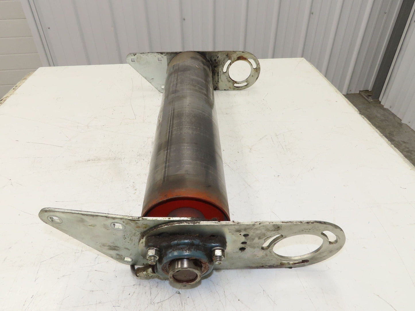 Automotion 5" Crowned Drive Pulley Roller Assembly for 24" Incline Belt Conveyor