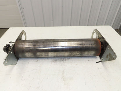 Automotion 5" Crowned Drive Pulley Roller Assembly for 24" Incline Belt Conveyor