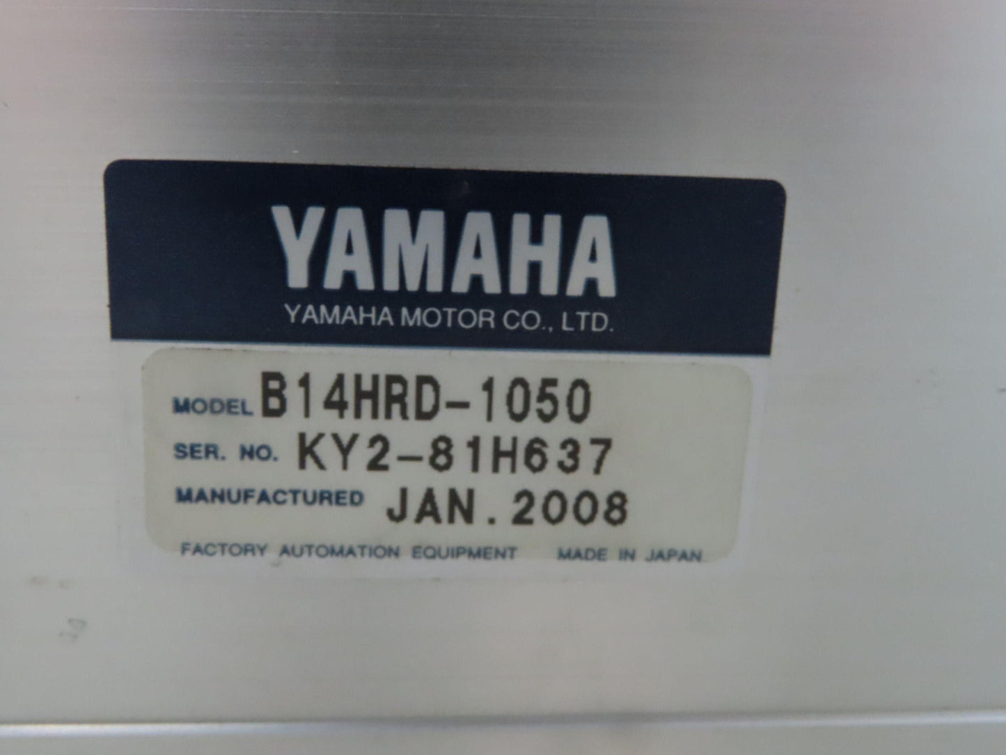 Yamaha B14HRD-1050 Robot Servo Linear Actuator 1050mm Travel Encoder Belt