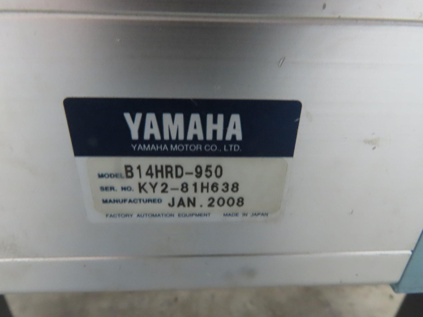 Yamaha B14HRD-950 Robot Servo Linear Actuator 950mm Travel Encoder Belt
