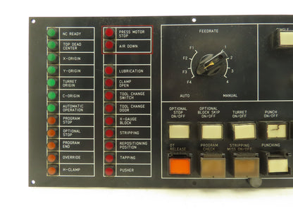 Fanuc A02B-6051-C392 Turret Punch Control Panel Operator Interface