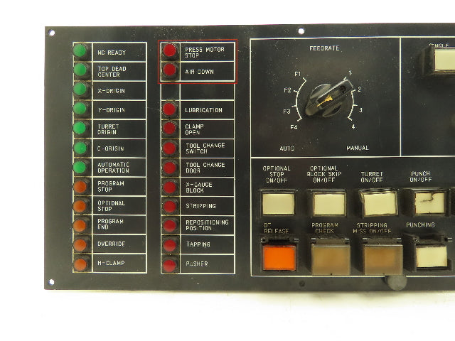 Fanuc A02B-6051-C392 Turret Punch Control Panel Operator Interface