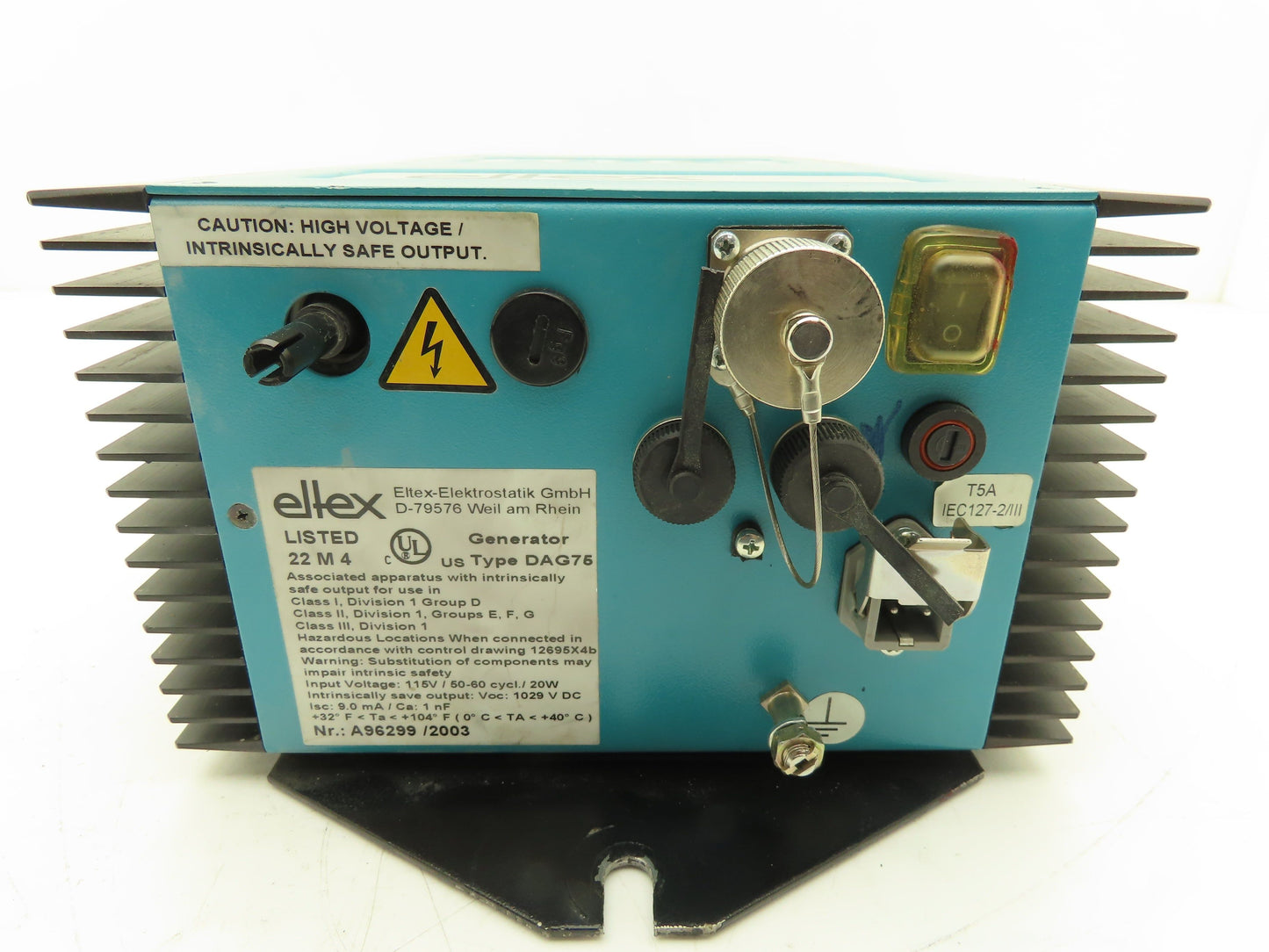 Eltex DAG75 High Voltage Generator Power Supply 115V Input DC Output